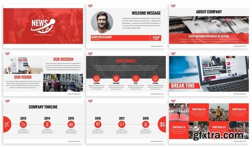 News - Multimedia Powerpoint Template