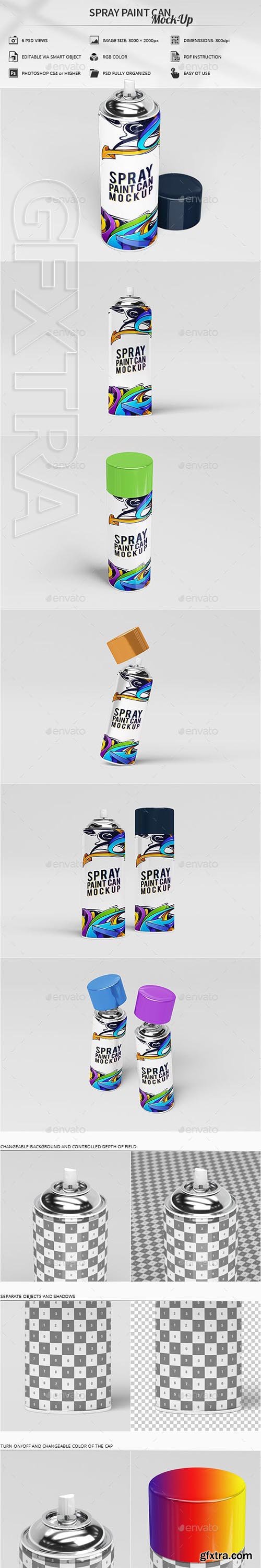 GraphicRiver - Spray Paint Can Mock-Up 23491392