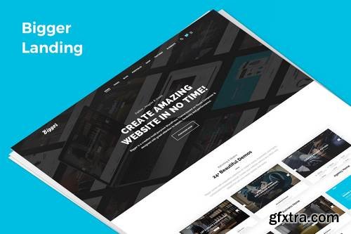 Bigger Demo Landing PSD Template