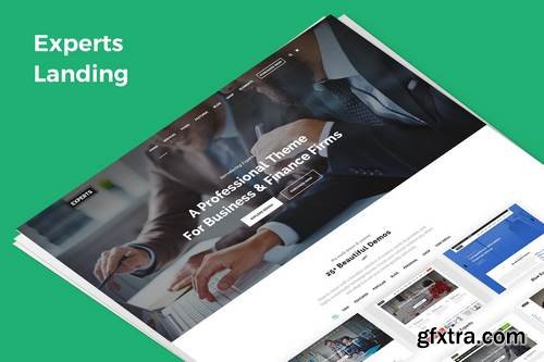 Experts Demo Landing PSD Template