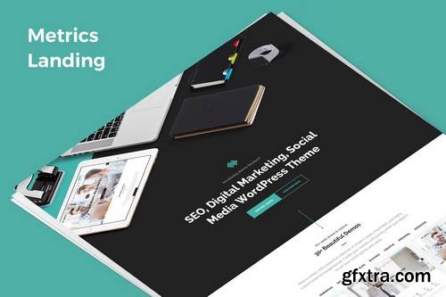 Metrics Demo Landing PSD Template