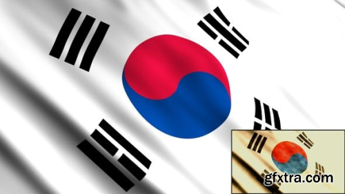 Videohive South Korea Flags 23511687