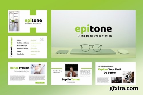 Epitone - Pitch Deck Powerpoint, Google Slides and Keynote Templates