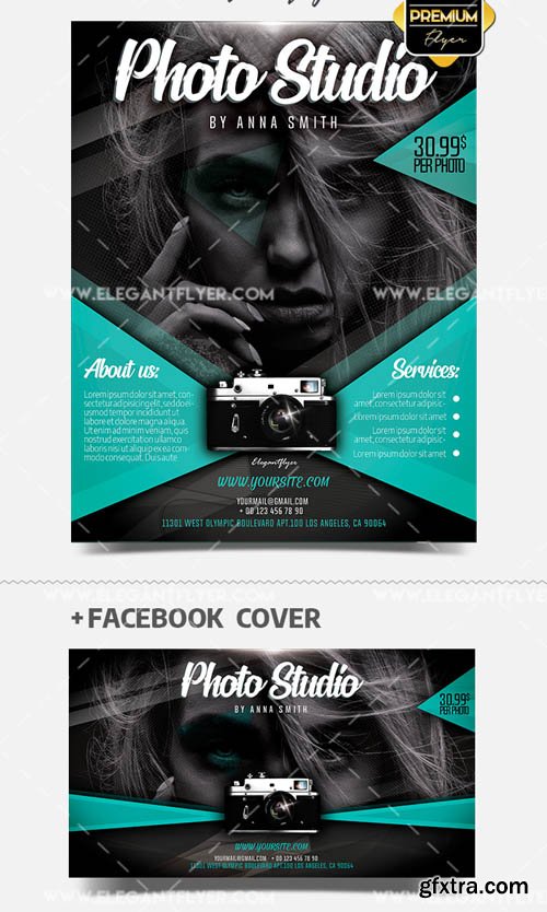 Photo Studio V5 2019 PSD Flyer Template + Facebook Cover + Instagram Post