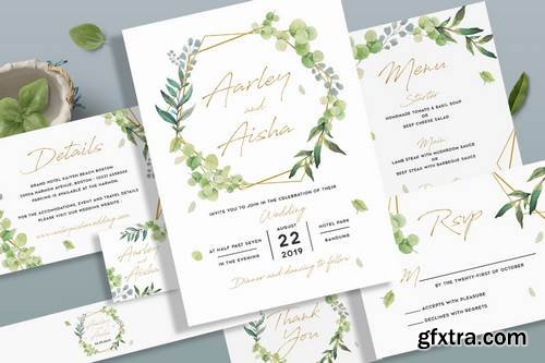 Geometric Wedding Invitation