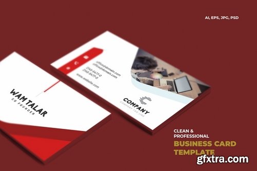 Clean & Professional Business Card Template