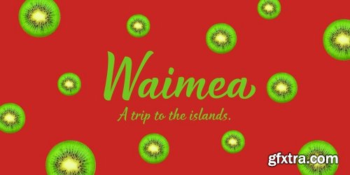 Waimea Font Family - 8 Fonts