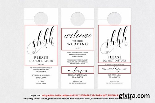 Wedding Door Hanger V19