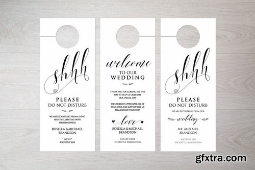 Wedding Door Hanger V19