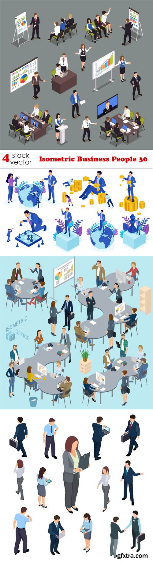 Vectors - Isometric Business People 30