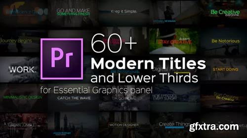Videohive - Modern Titles and Lower Thirds for Premiere Pro - 22257923