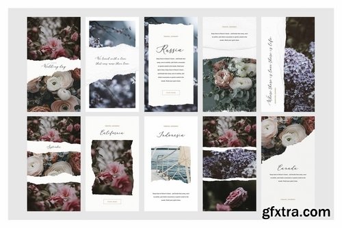 Ripped Papers — Instagram Templates