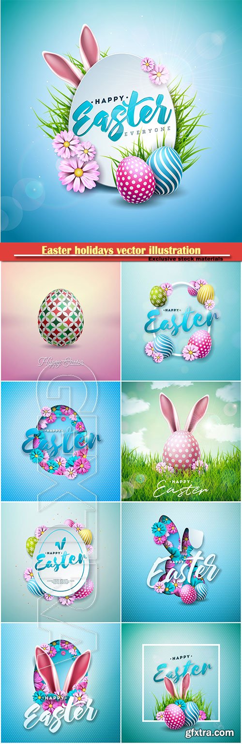 Easter holidays vector illustration # 12