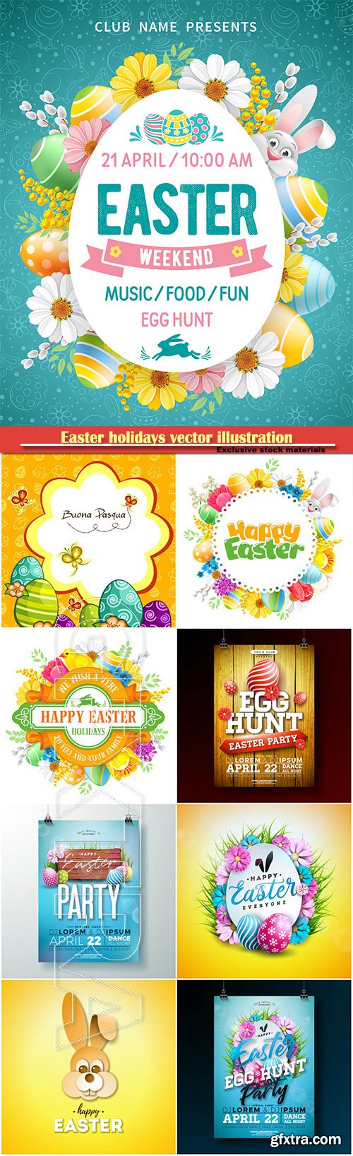 Easter holidays vector illustration # 15