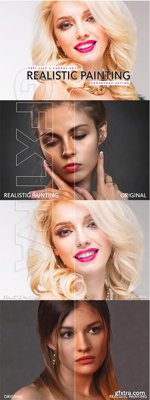 CreativeMarket - Realistic Painting Photoshop Action