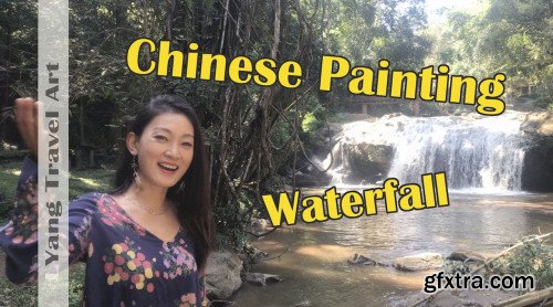 Beginner Chinese Painting | Waterfall