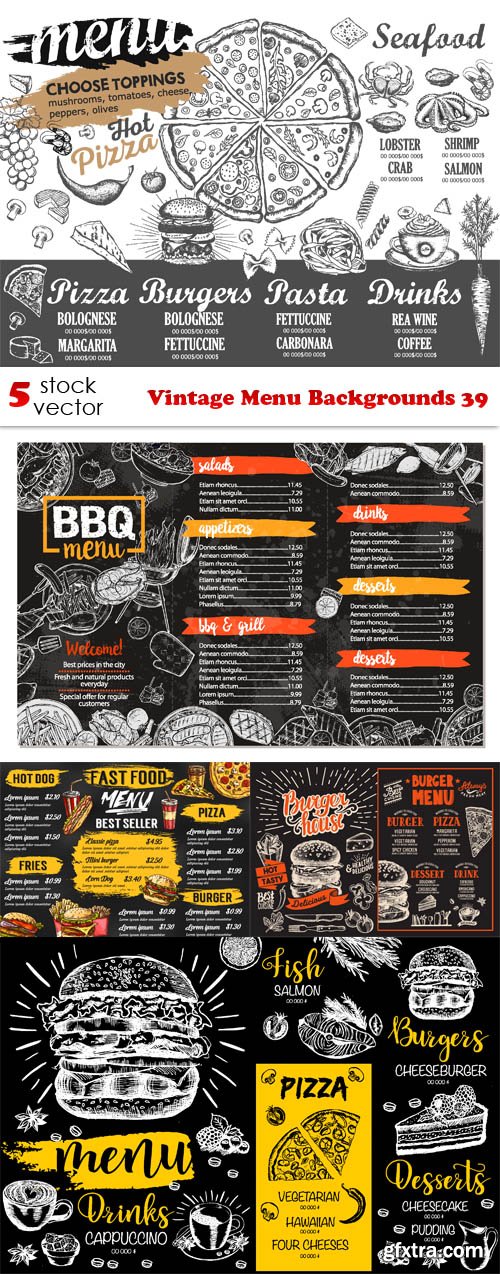 Vectors - Vintage Menu Backgrounds 39