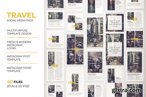 Travel Instagram Post & Instagram Story Template