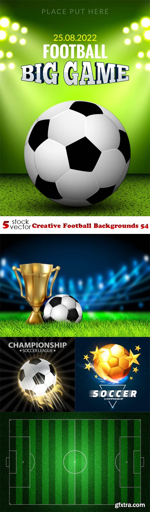 Vectors - Creative Football Backgrounds 54