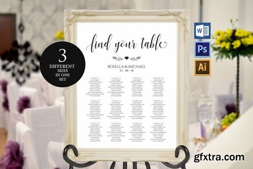 Wedding Seating Chart Pack