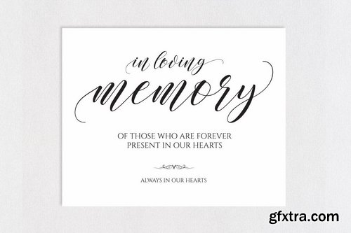 In Loving Memory Sign V38