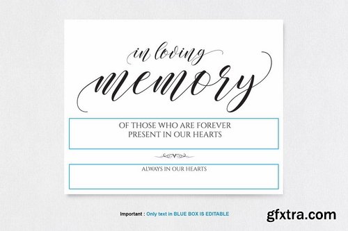 In Loving Memory Sign V38