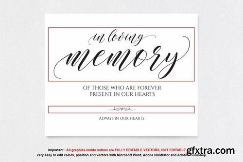 In Loving Memory Sign V38