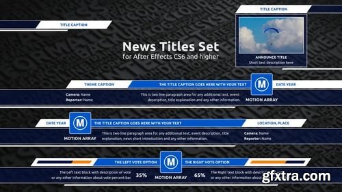 MotionArray News Titles Set (Lower Thirds) 200668