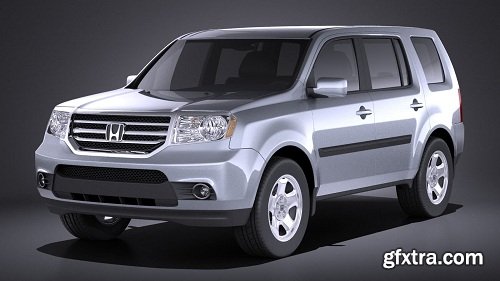 Honda Pilot 2014 (vray) 3D Model