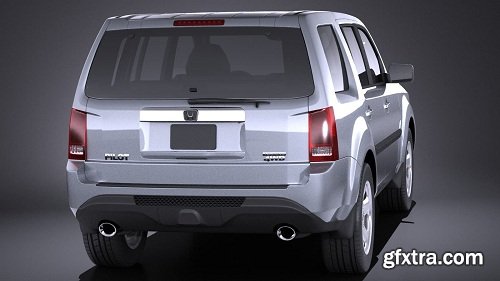 Honda Pilot 2014 (vray) 3D Model