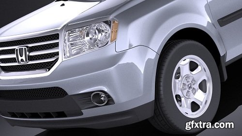 Honda Pilot 2014 (vray) 3D Model