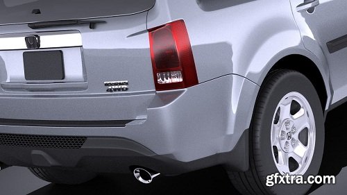 Honda Pilot 2014 (vray) 3D Model