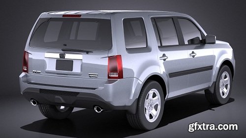 Honda Pilot 2014 (vray) 3D Model