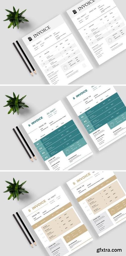 Minimalist Invoice Template Bundle