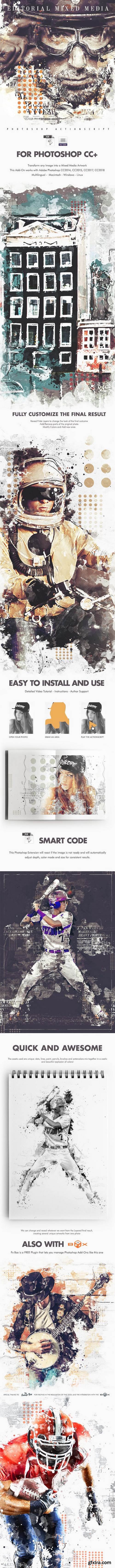 Graphicriver - Editorial Mixed Media FX - Photoshop Add-On Extension 22760768