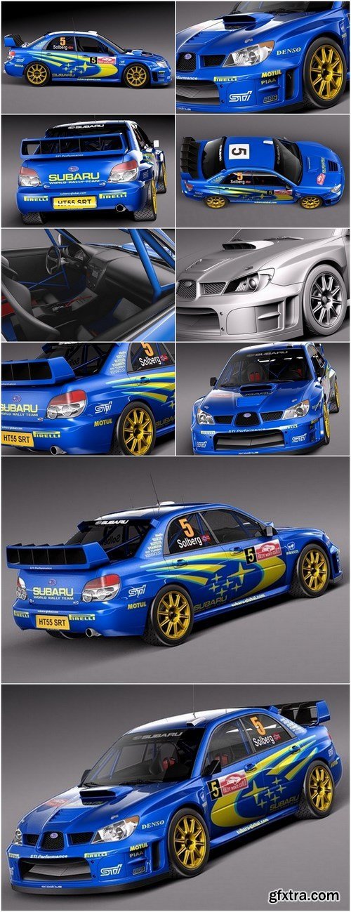 Subaru Impreza STi WRC 2006 3D Model