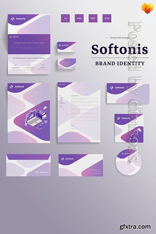 Softonis Company Branding Design Corporate Identity