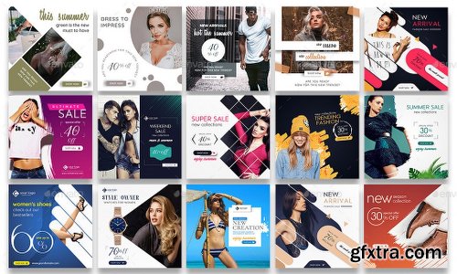 Graphicriver Instagram Post and Stories Banner Bundle 23486351