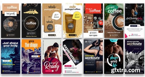 Graphicriver Instagram Post and Stories Banner Bundle 23486351