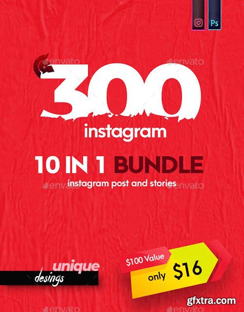 Graphicriver Instagram Post and Stories Banner Bundle 23486351