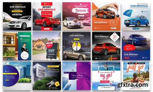 Graphicriver Instagram Post and Stories Banner Bundle 23486351