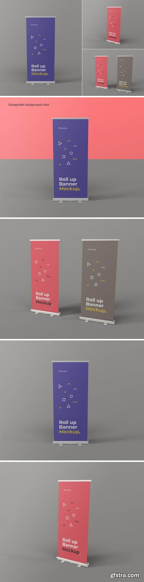 Roll Up Banner Mockups