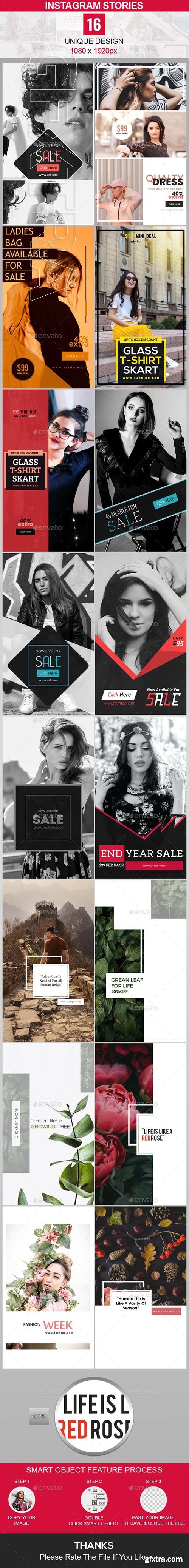 GraphicRiver - Instagram Stories Bundle - 16 Design 23334662