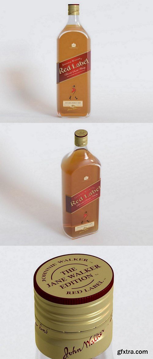 JOHNNIE WALKER WHISKY – 3D MODEL