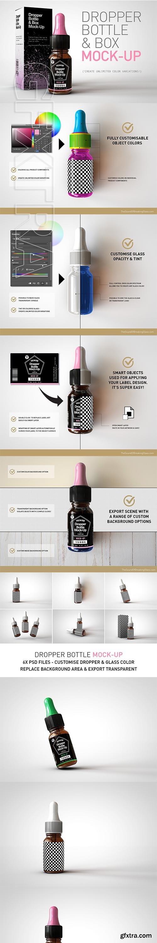 CreativeMarket - Dropper Bottle & Box Mock-Up V2 3595623