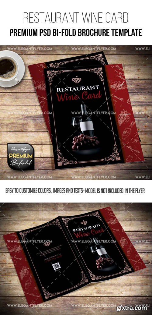 Restaurant Wine Card V1 2019 Bi-Fold Brochure