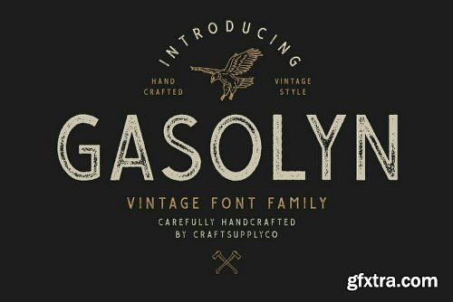 Gasolyn Font Family - 4 Fonts