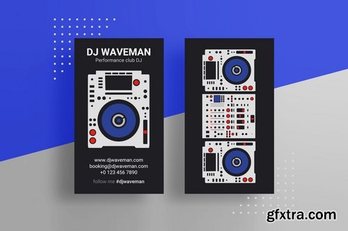 Pro DJ Business Card PSD Template