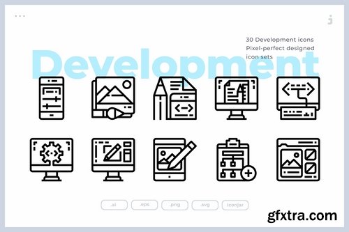 30 Design and Development Icons