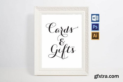 Cards and Gifts Sign Pack